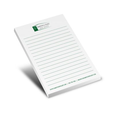 100-Sheet Stik-Withit® Adhesive Notepad w/Colored Paper (4"x6")