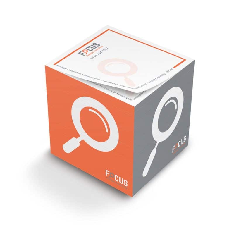 Custom Stik-Withit® Full Size Note Cube® Notepad (3 3/8"x3 3/8"x3 3/8") - 1