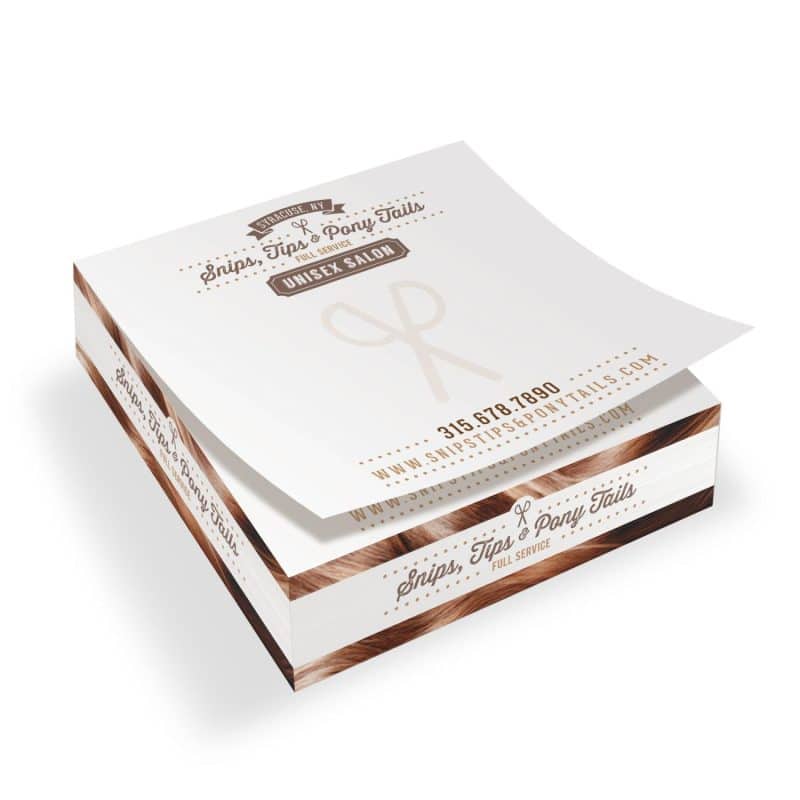 Custom Stik-Withit® Half Size Note Cube® Notepad (3 7/8"x3 7/8"x1") - 1
